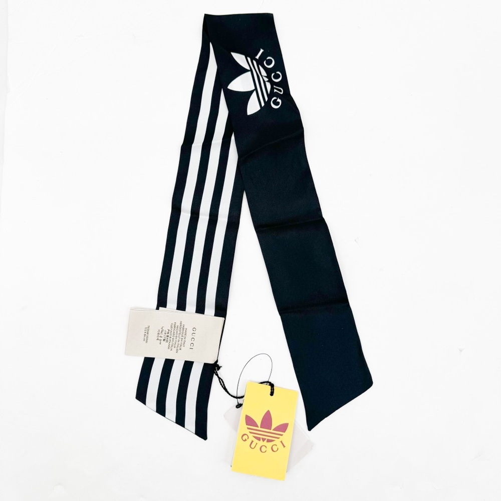 Gucci X Adidas Striped Silk Neck Bow 🔥🔥👀👀